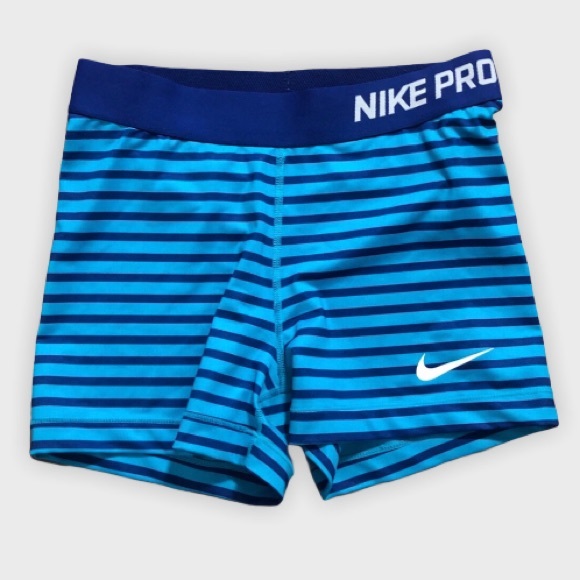 Nike Pants - ✅ NIKE pro striped athletic shorts Sz. Medium